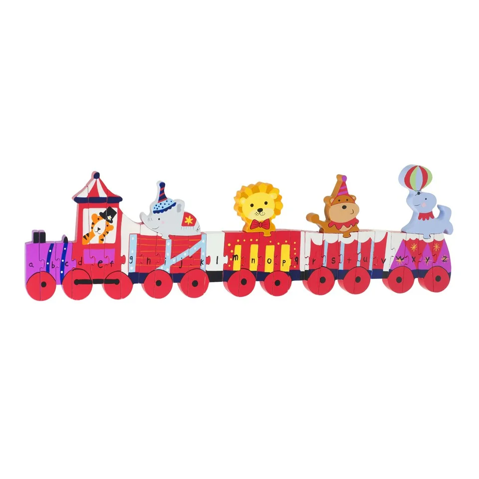Orange Tree Toys Circus Alphabet Train Puzzle Bild 1