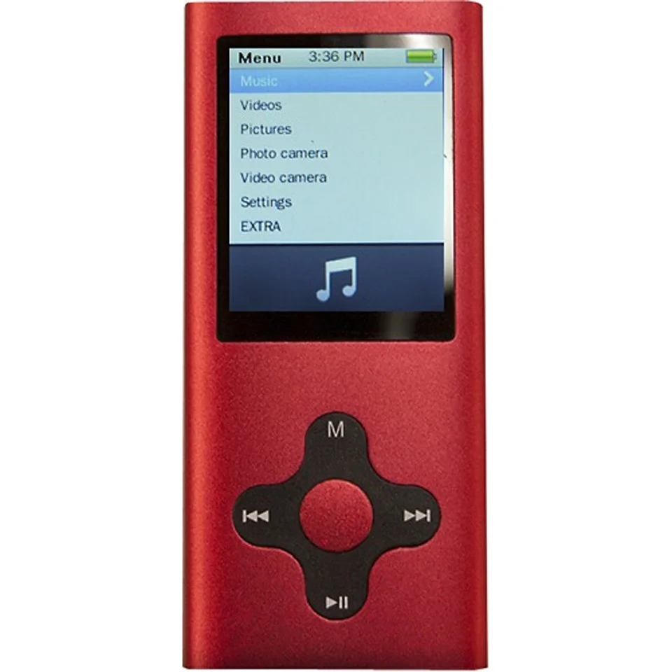 Mach Speed Eclipse-180G2 4GB MP3 Musik- und Video-Player mit FM Radio - Rot Bild 1