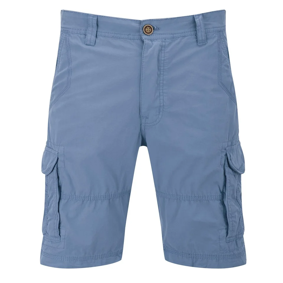 Threadbare Men's Fargo Cargo Shorts - Washed Blue - S - Blau Bild 1