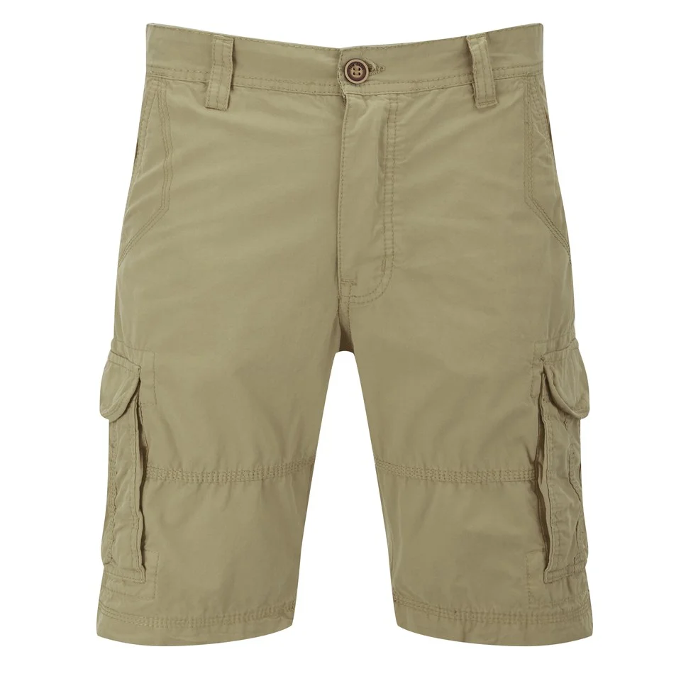 Threadbare Men's Fargo Cargo Shorts - Stone - S - Stein Bild 1