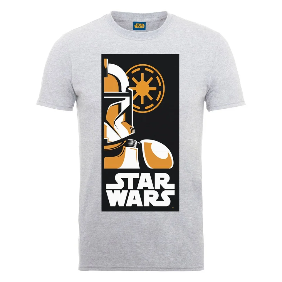 Star Wars Men's Stormtrooper Art Poster T-Shirt - Heather Grey - S - Grau Bild 1