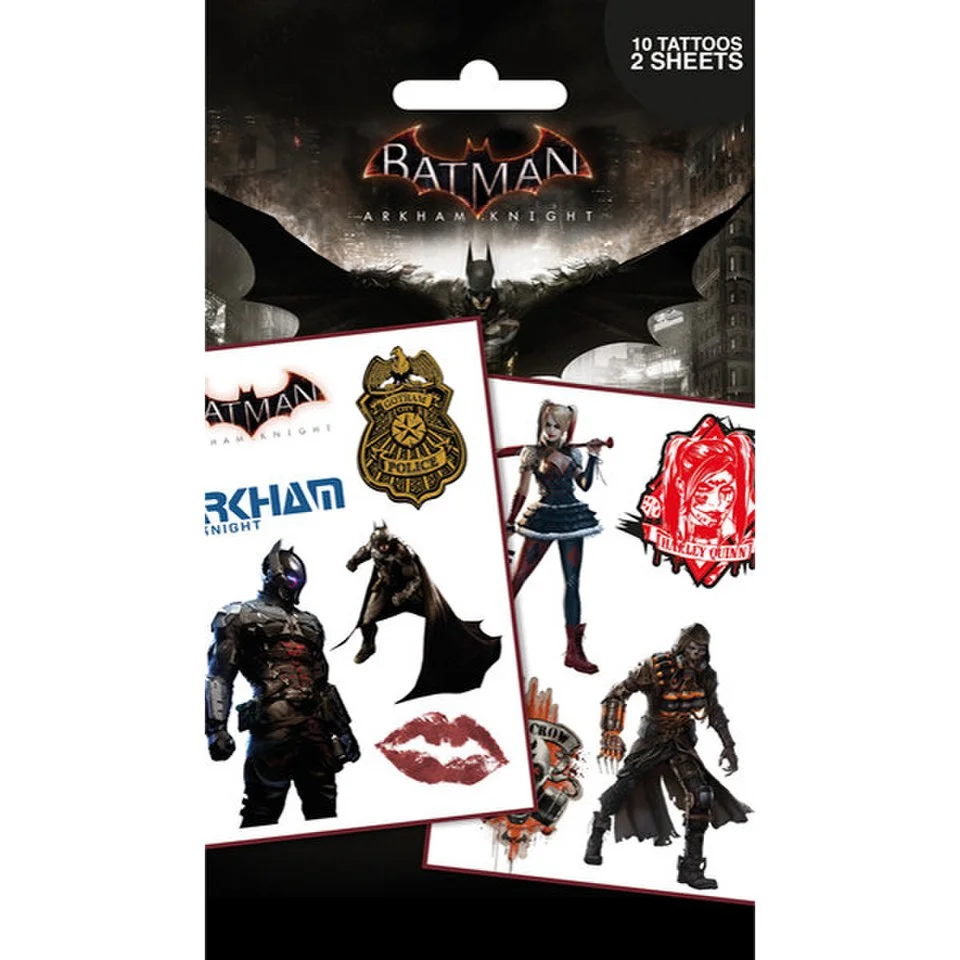DC Comics Batman Arkham Knight Characters - Tattoo Pack Bild 1