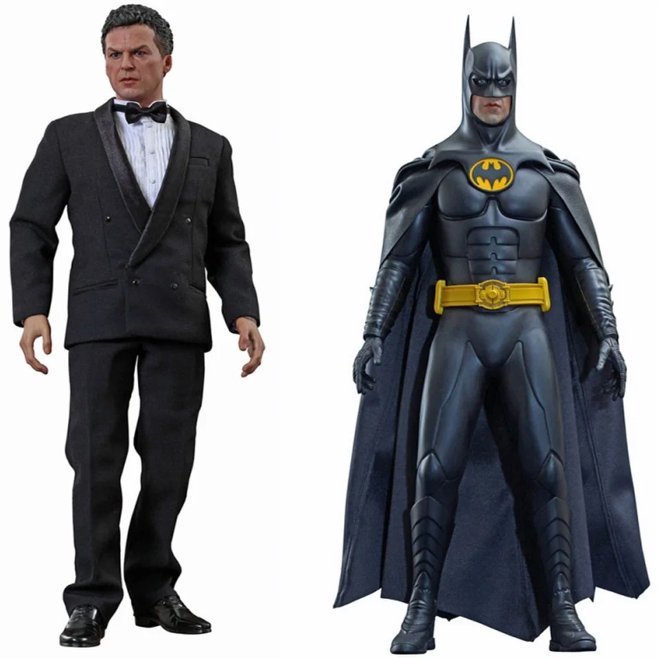 Hot Toys DC Comics Batman Returns Batman and Bruce Wayne 1:6 Scale Figure Bild 1