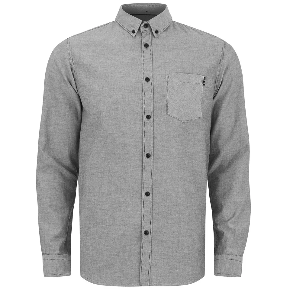 Jack & Jones Men's Core Daniel One Pocket Long Sleeve Shirt - Black - L - Schwarz Bild 1