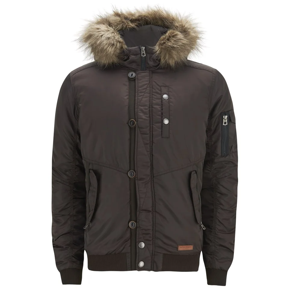 Jack & Jones Men's Originals Rob Bomber Jacket - After Dark - L - Blau Bild 1