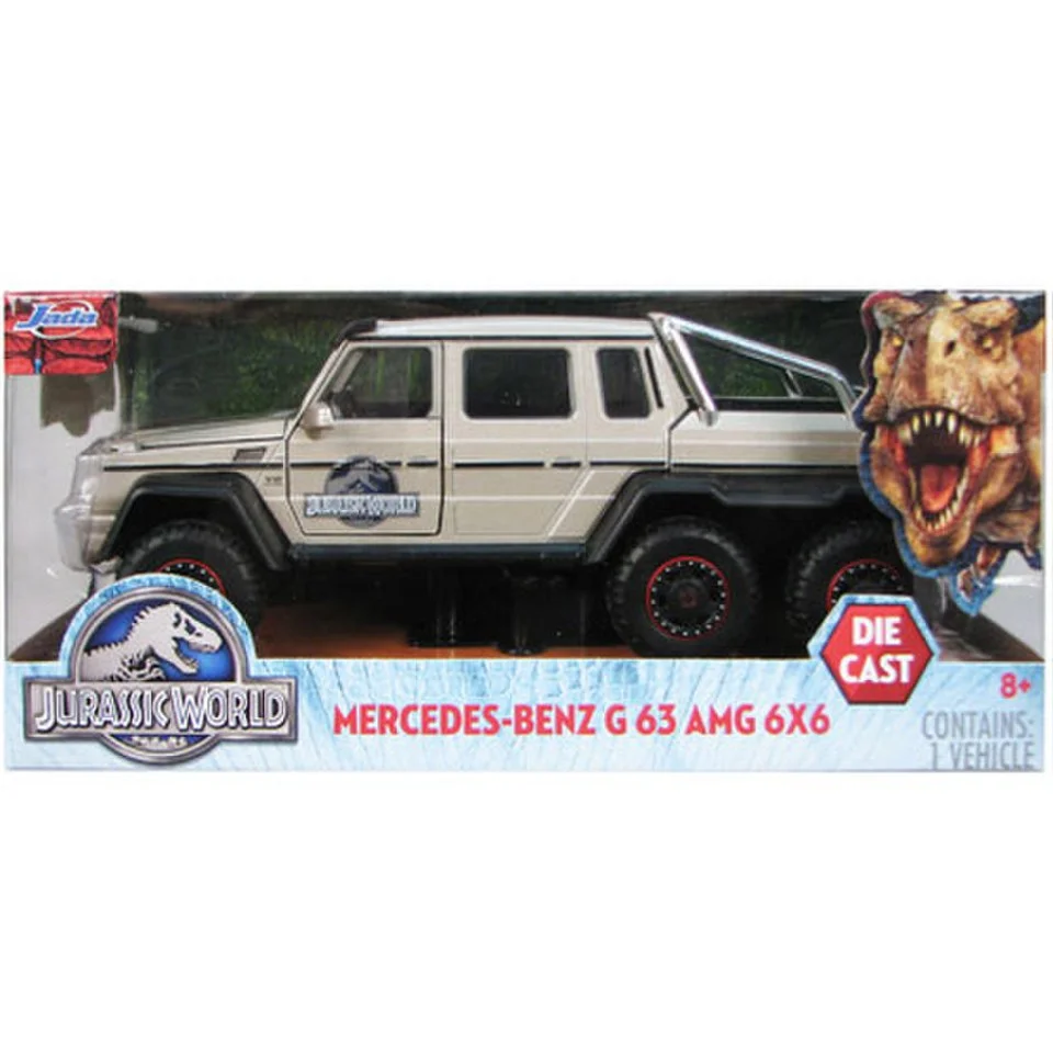 Jurassic World Mercedes G63 AMG 6X6 Diecast 1:24 Scale Vehicle Bild 1