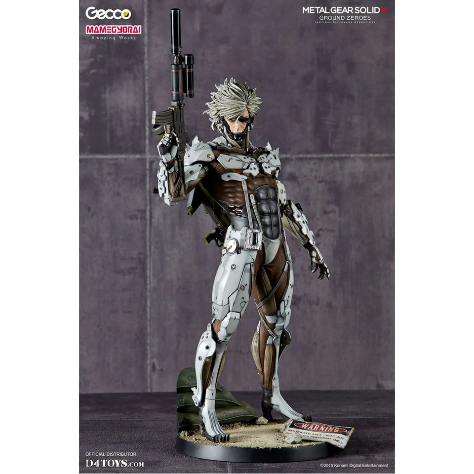 Gecco Metal Gear Solid V Ground Zereos Raiden White Armour Version 1:6 Scale Statue Bild 1
