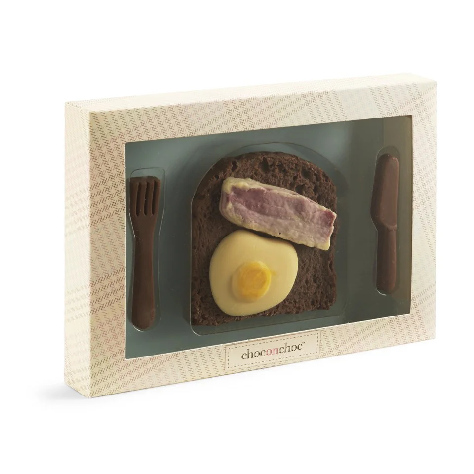 Chocolate Egg and Bacon on Toast Bild 1