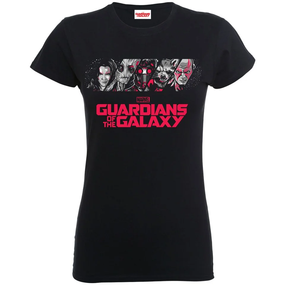 Marvel Women's Guardians of the Galaxy Team Logo T-Shirt - Black - S - Schwarz Bild 1