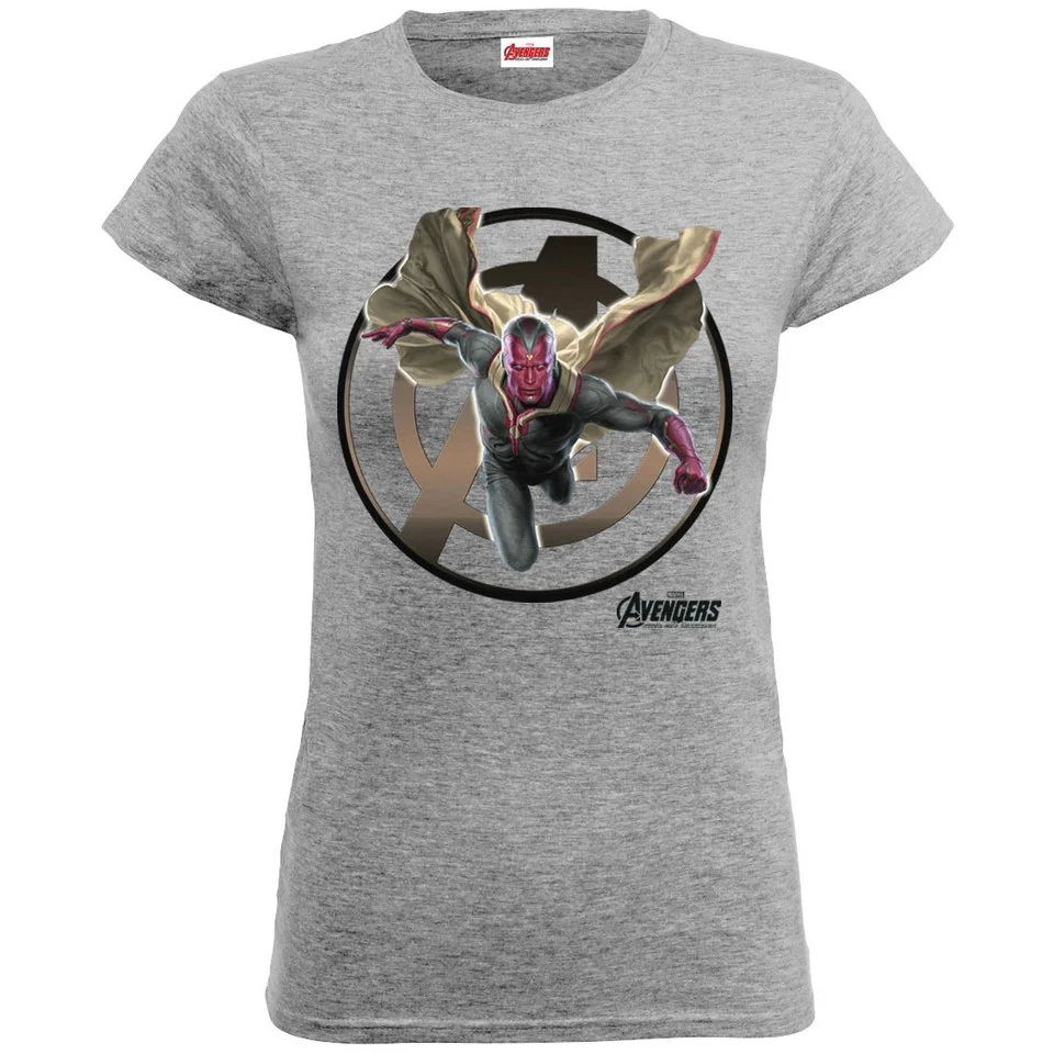 Marvel Women's Avengers Age of Ultron Vision T-Shirt - Heather Grey - S - Grau Bild 1