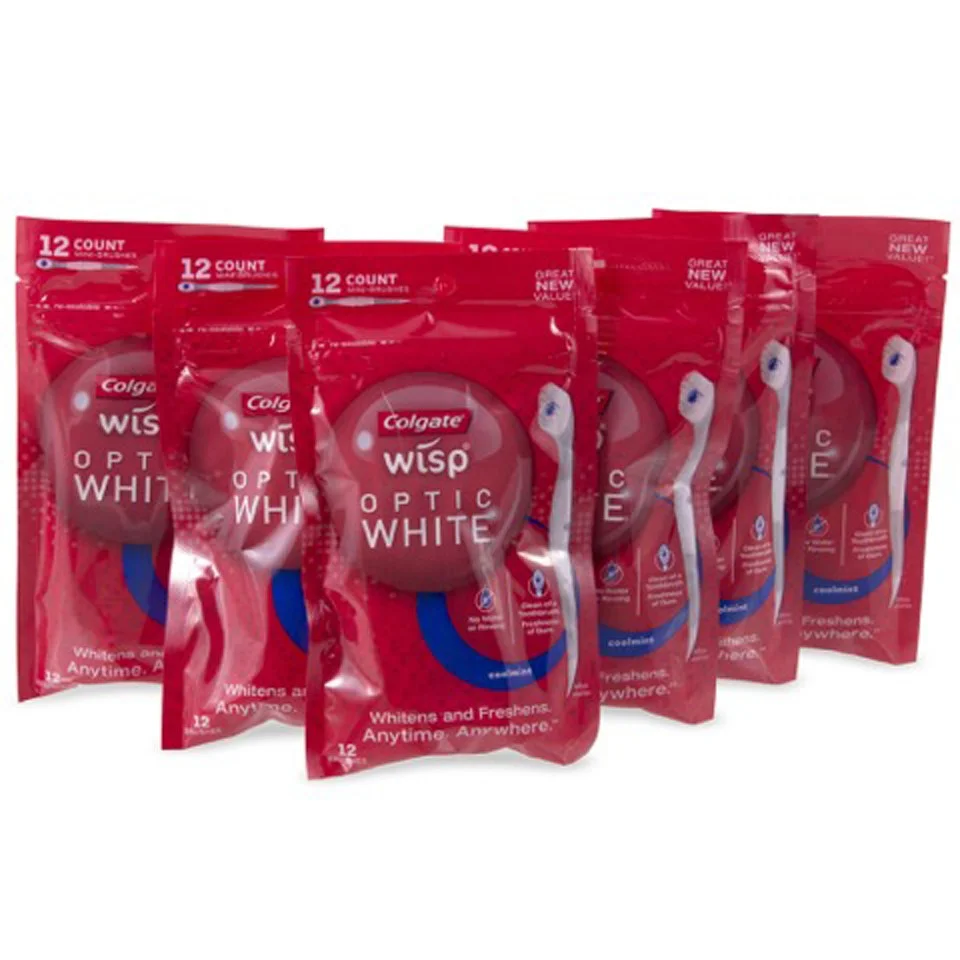 Colgate Wisp Disposable Toothbrushes - 72 pack (6 x12 packs) - Cool Mint Bild 1