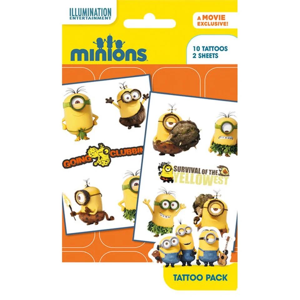 Minions Mix 2 Tattoo Pack Bild 1