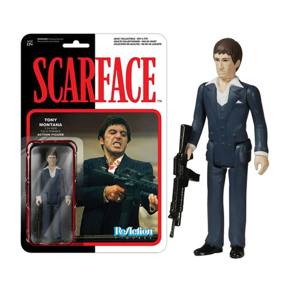 ReAction Scarface Tony Montana 3 3/4 Inch Action Figure Bild 1