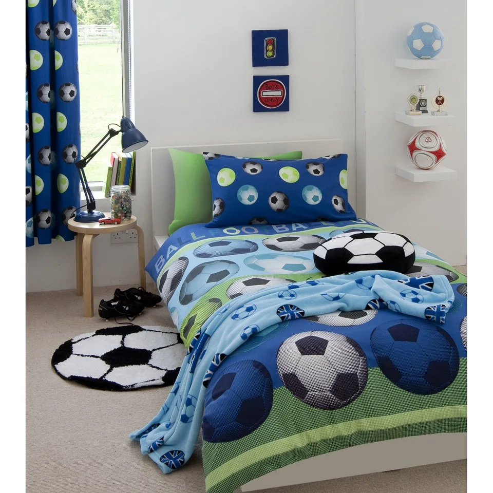 Catherine Lansfield Football Duvet Set - Blue - 1 Stck - Blau Bild 1