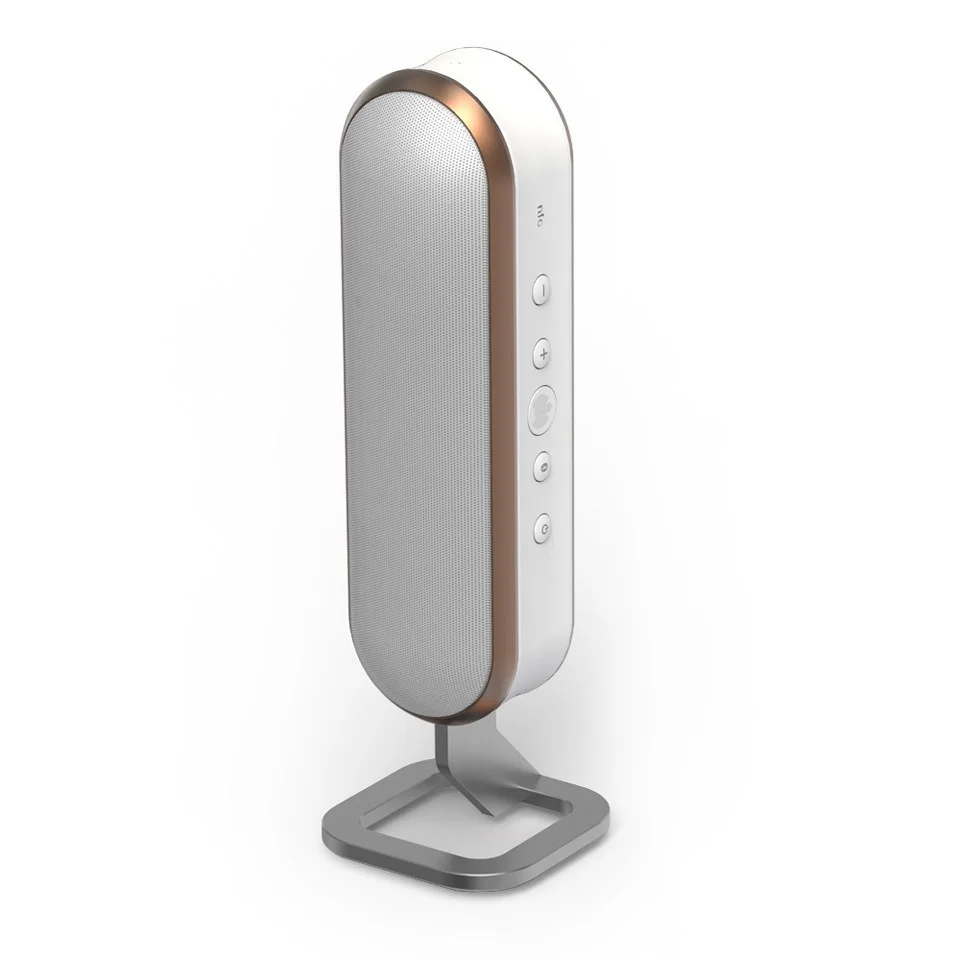 Ministry of Sound Audio S Plus Wireless Bluetooth Speaker (Includes 1 Charcoal and 1 White Strap) - White/Copper Bild 1