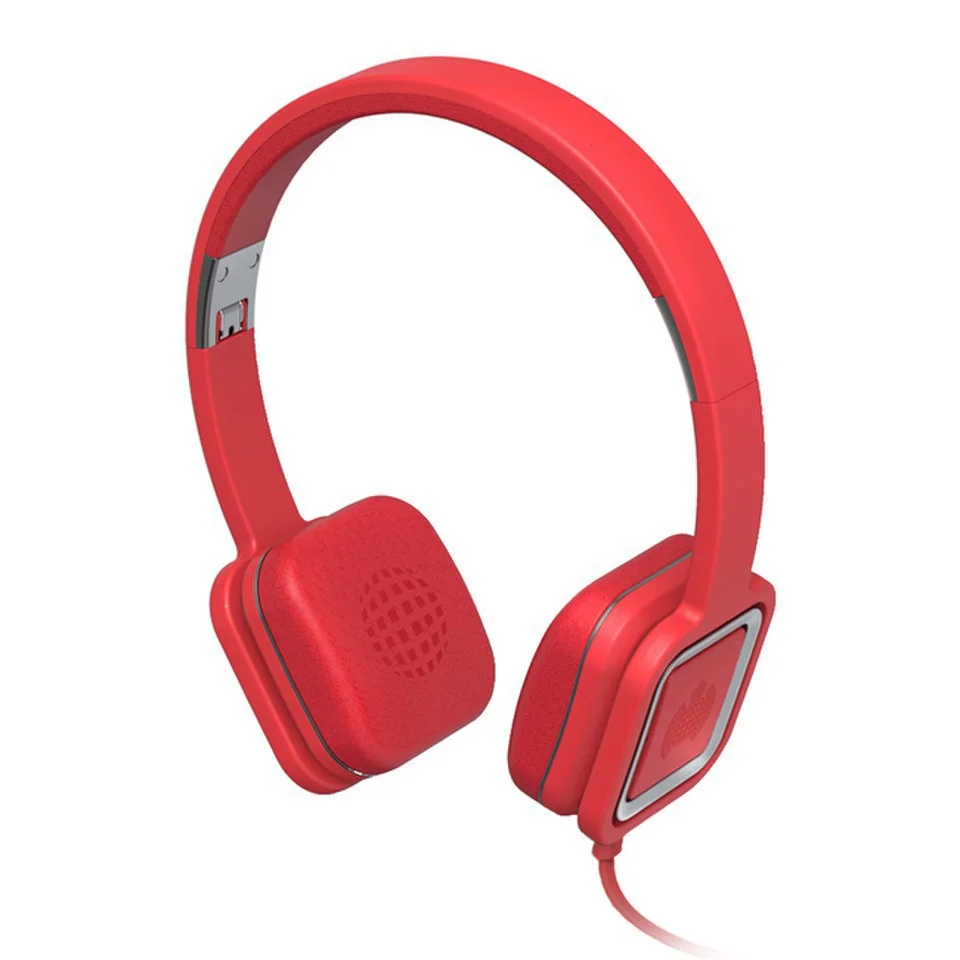 Ministry of Sound Audio On, On Ear Headphones - Red and Gun Metal Bild 1