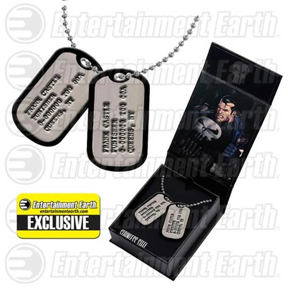 Marvel The Punisher Frank Castle Entertainment Earth Exclusive Replica Dog Tags Bild 1