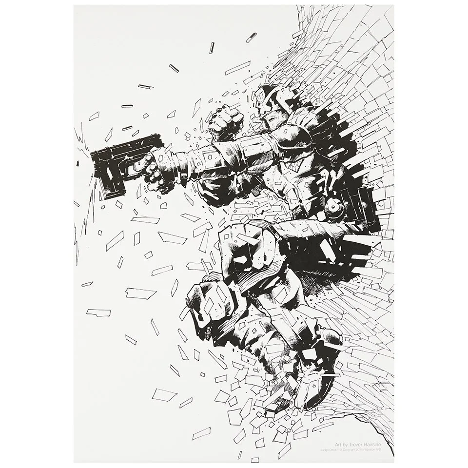 2000AD Judge Dredd Underbelly Print – Extremely Limited Stock Bild 1