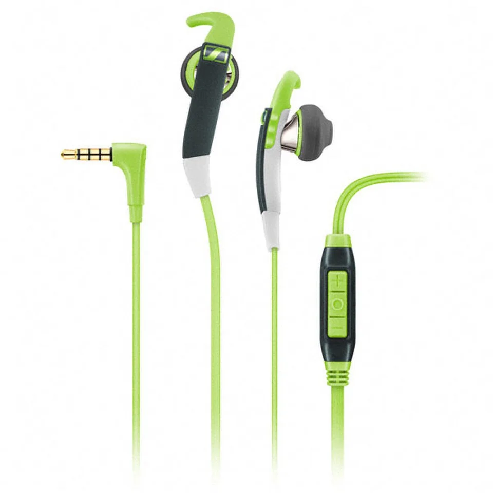Sennheiser MX 686G Sports Earphones Inc In-Line Remote & Mic - Green/Grey - Other Devices Bild 1