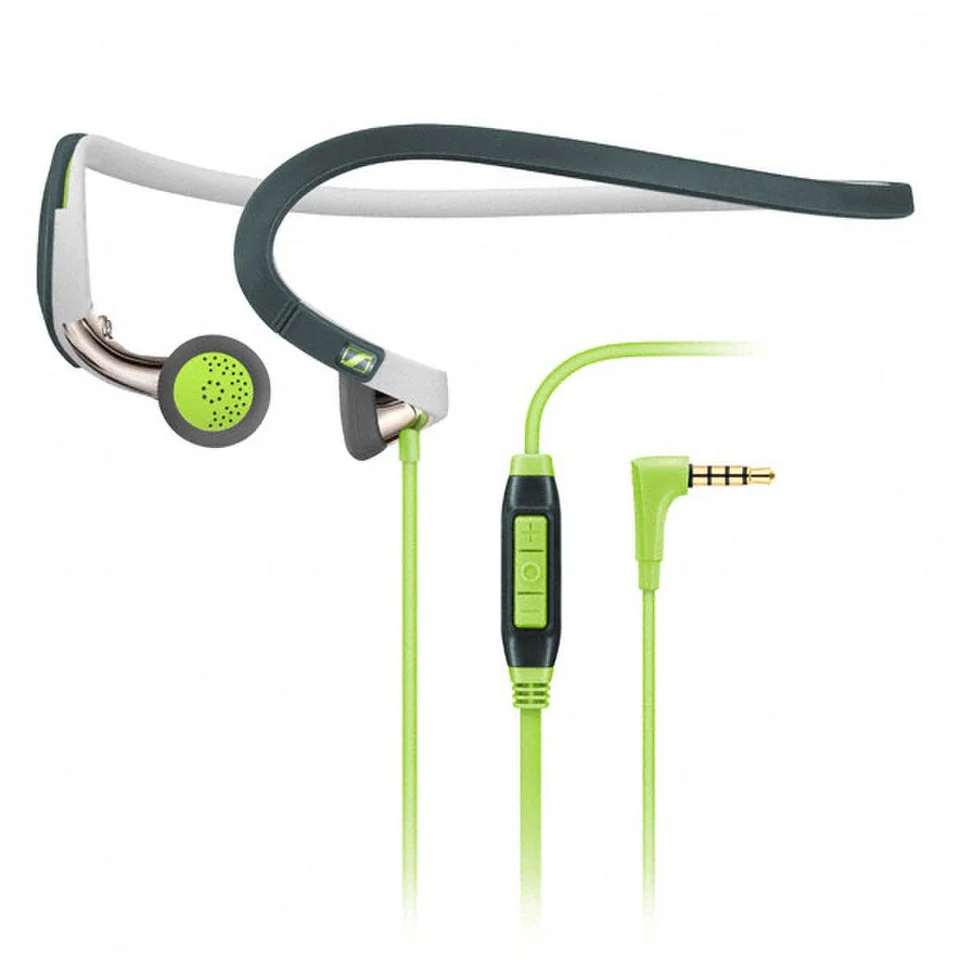 Sennheiser PMX 686G Sports Neckband Earphones Inc In-Line Remote & Mic - Green/Grey - Other Devices Bild 1