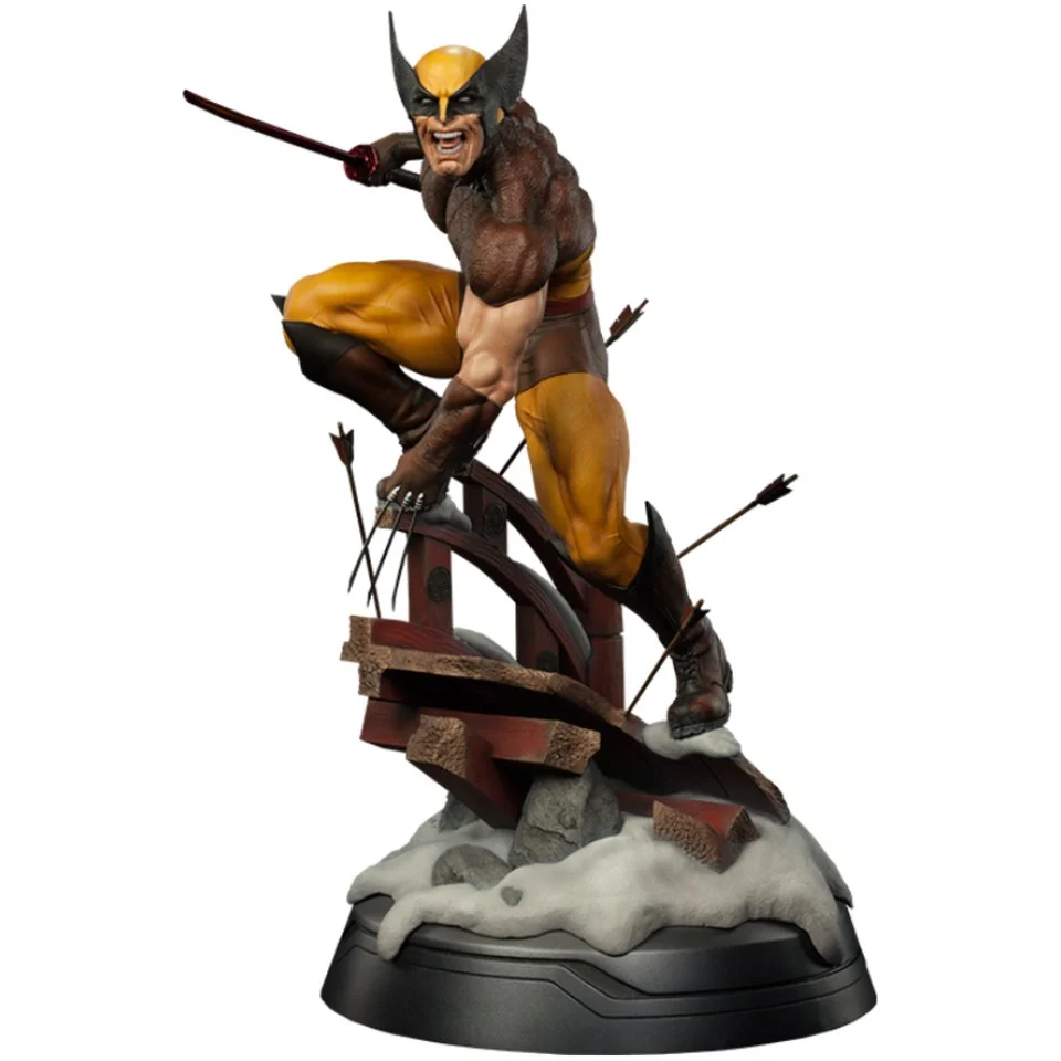 Sideshow Collectibles X-Men Wolverine Brown Costume Premium Format Statue Bild 1