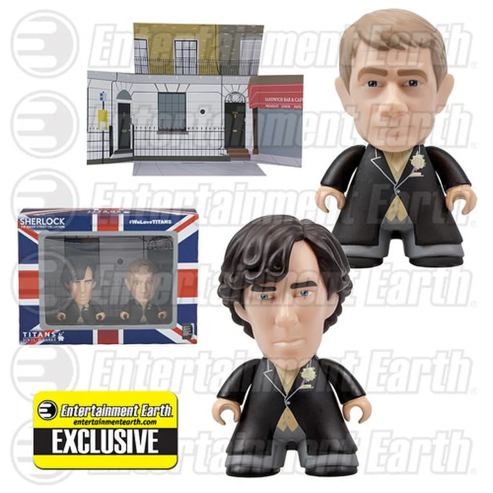 Sherlock Titans Sherlock and John Wedding Suit Entertainment Earth 2-Pack Mini-Figure Set Bild 1