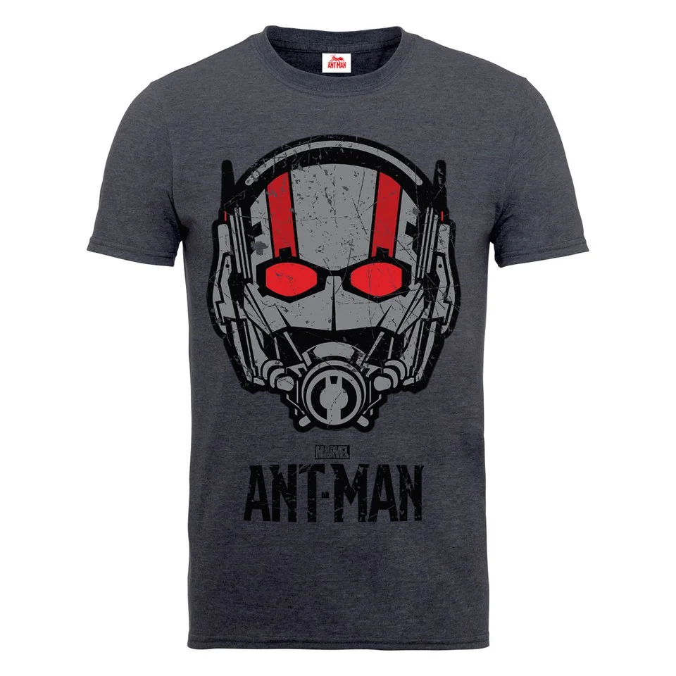 Marvel Men's Ant Man Helmet T-Shirt - Dark Heather - S - Grau Bild 1
