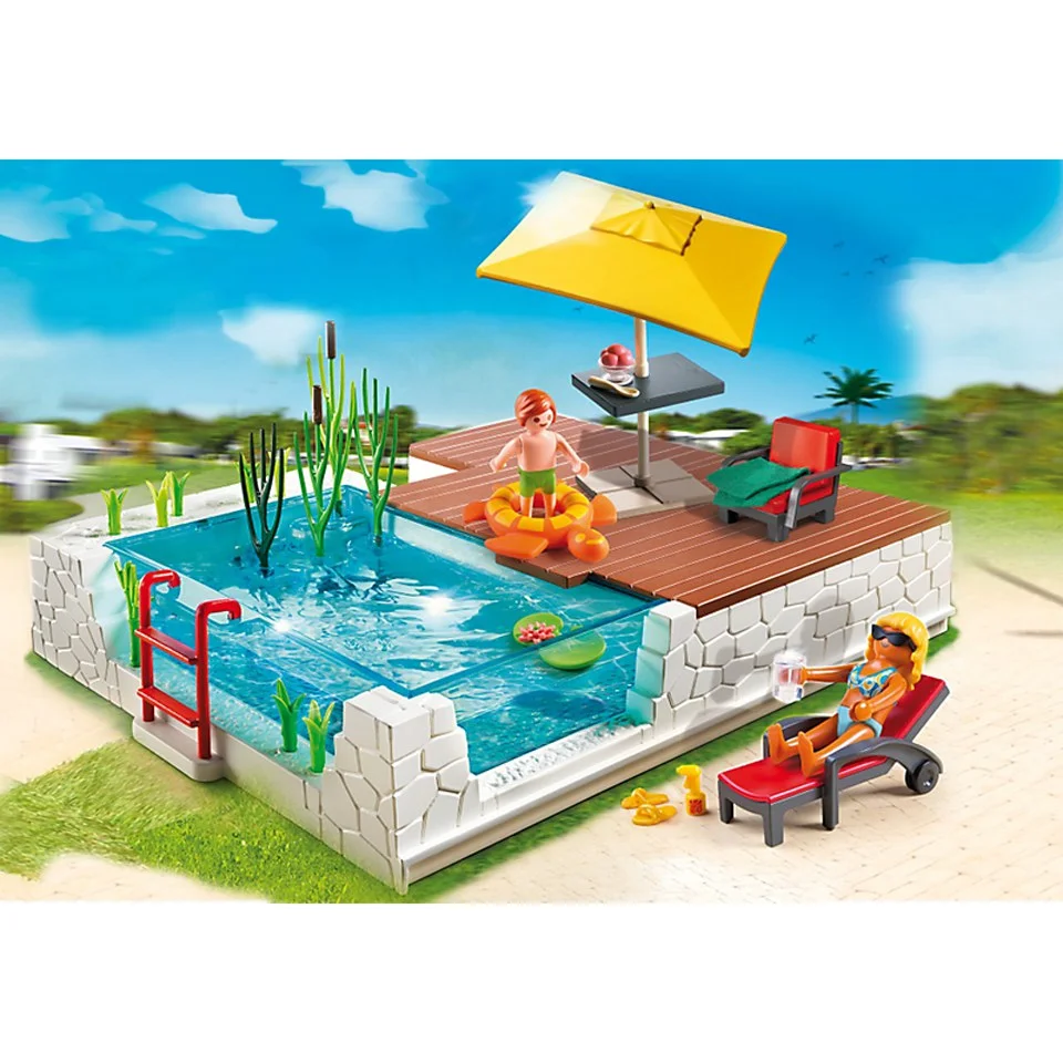 Playmobil Swimming Pool with Terrace (5575) Bild 1