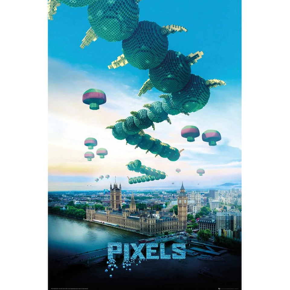 Pixels Centipede - 24 x 36 Inches Maxi Poster Bild 1
