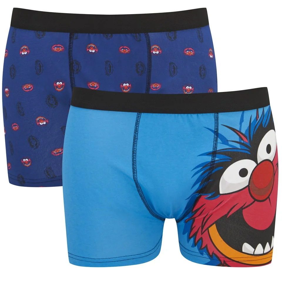 The Muppets Animal Men's 2 Pack Boxers - Blue - S - Blau Bild 1