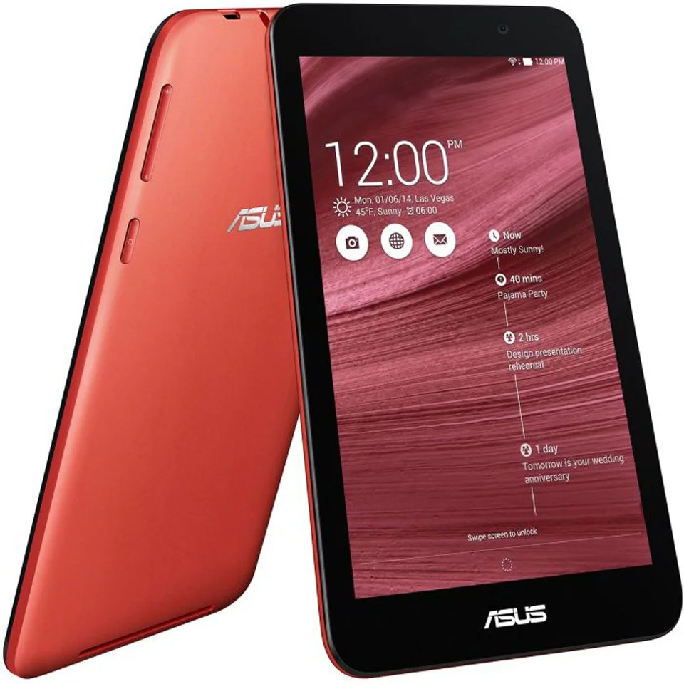 ASUS MeMO Pad 7 Inch Tablet ME176CX (16GB Storage, Intel Atom, 1.86GHz) - Red - Grade A Refurb Bild 1