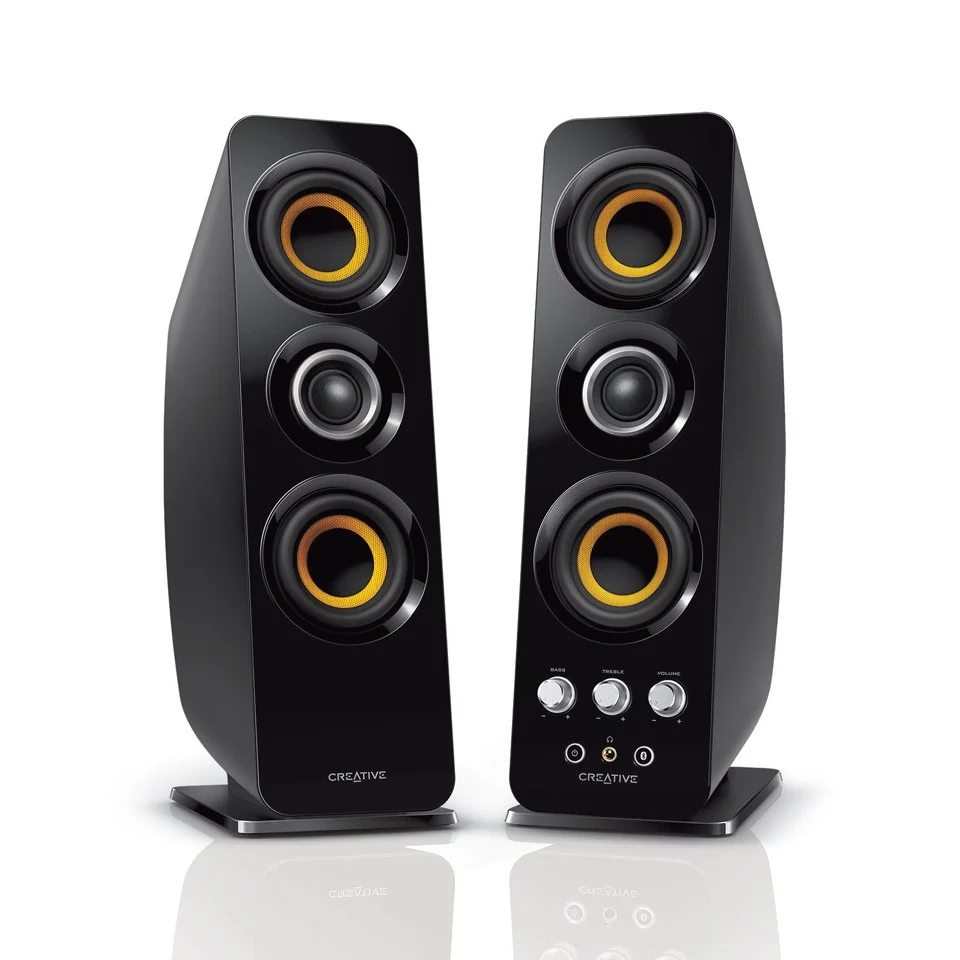 Creative T50 Wireless, Bluetooth and NFC 2.0 PC Speakers - Black Bild 1