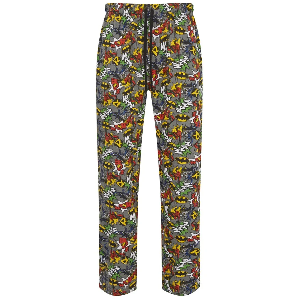 DC Comics Batman and Robin Men's All Over Print Lounge Pants - Multi - S - Bunt Bild 1