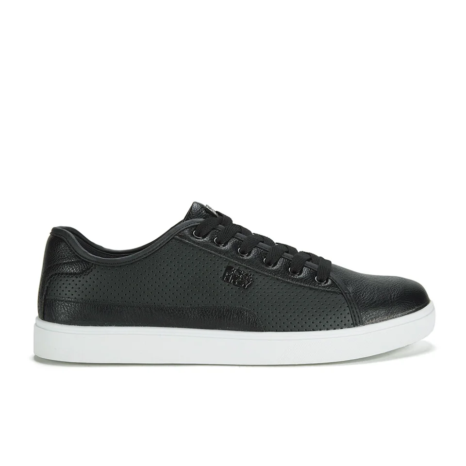 Beck & Hersey Men's Remis Perforated Trainers - Black - UK 7 - Schwarz Bild 1