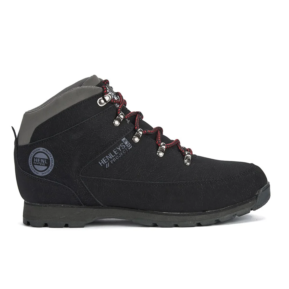 Henleys Men's Hiker Boots - Black - UK 7 - Schwarz Bild 1