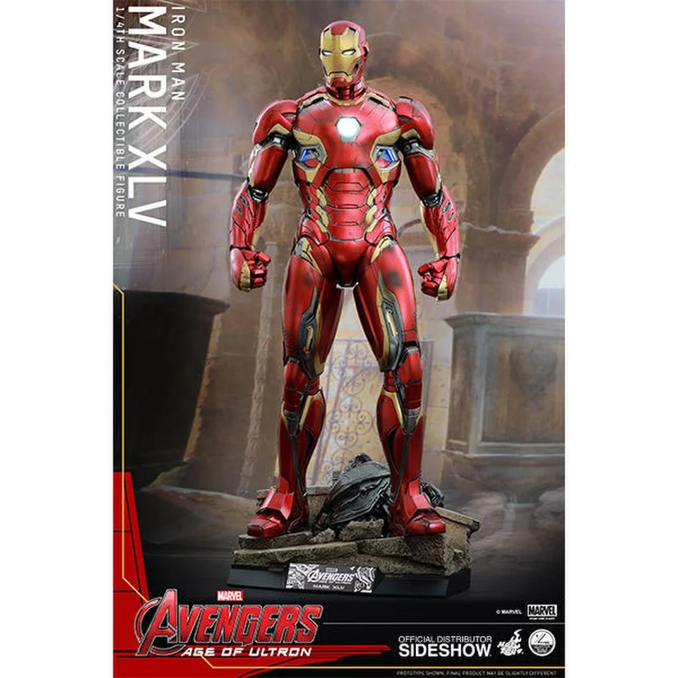 Hot Toys Marvel Avengers Age Of Ultron Iron Man Mark XLV 1:4 Scale Figure Bild 1
