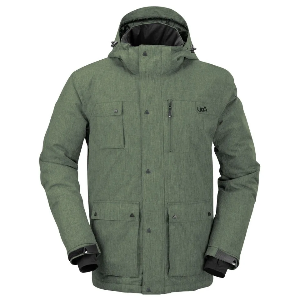 Urban Beach Men's Olen Tech Jacket - Green - L - Grün Bild 1
