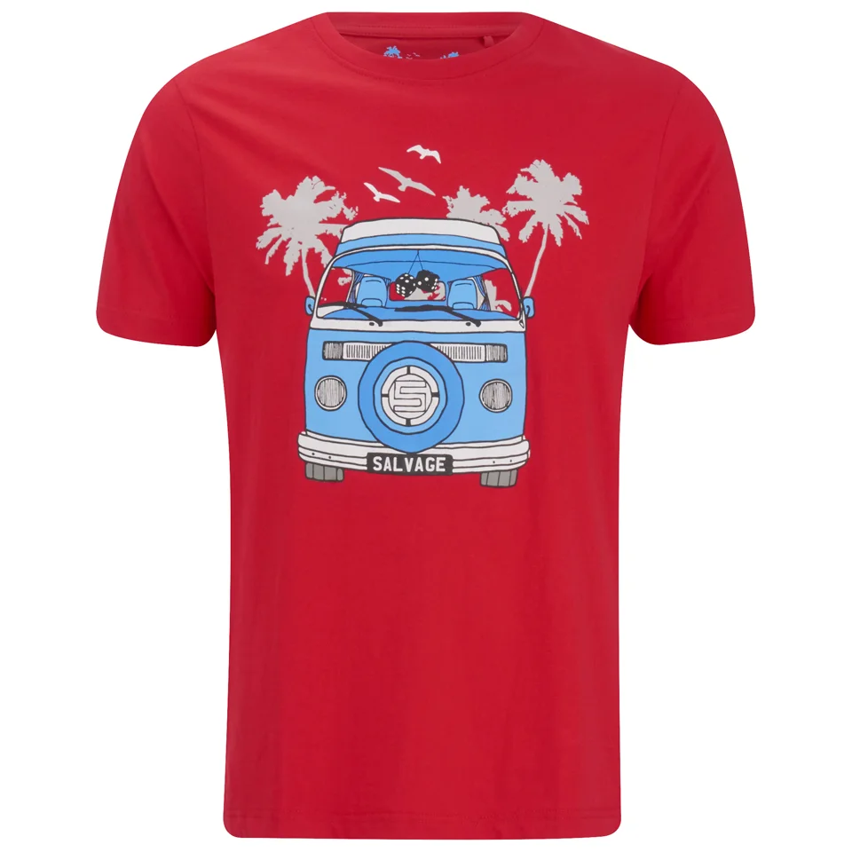 Salvage Men's Campervan T-Shirt - Red - S - Rot Bild 1