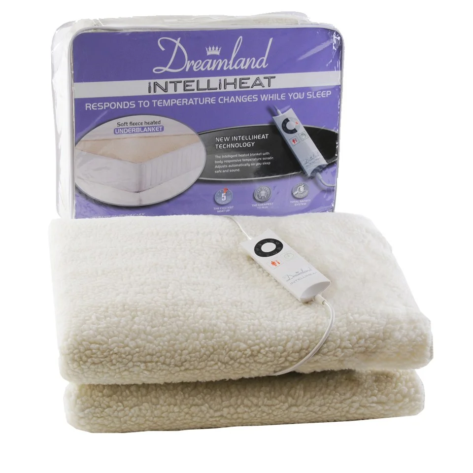 Dreamland 16211 Intelliheat Soft Fleece Electric Under Blanket - Single Bild 1