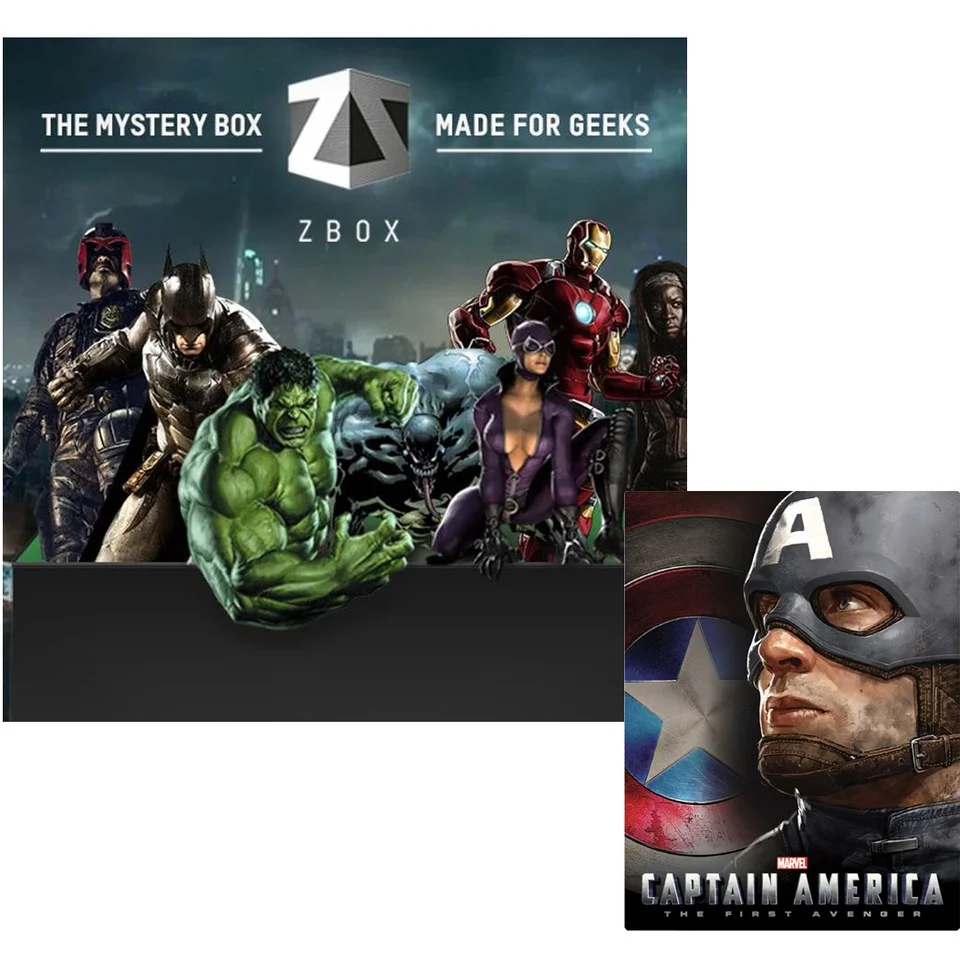 Heroes & Villains ZBOX With Captain America: The First Avenger 3D Exclusive Lenticular Steelbook Bild 1