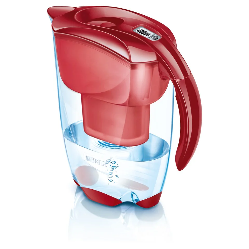 BRITA Elemaris Meter Cool Water Filter Jug - Cool Red (2.4L) Bild 1
