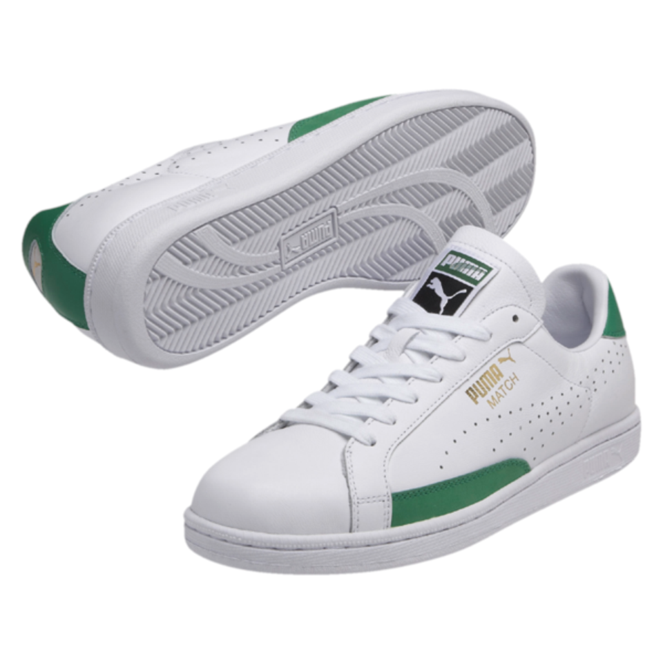 Puma Men's Match 74 Trainers - White/Green - UK 7 - Weiß Bild 1