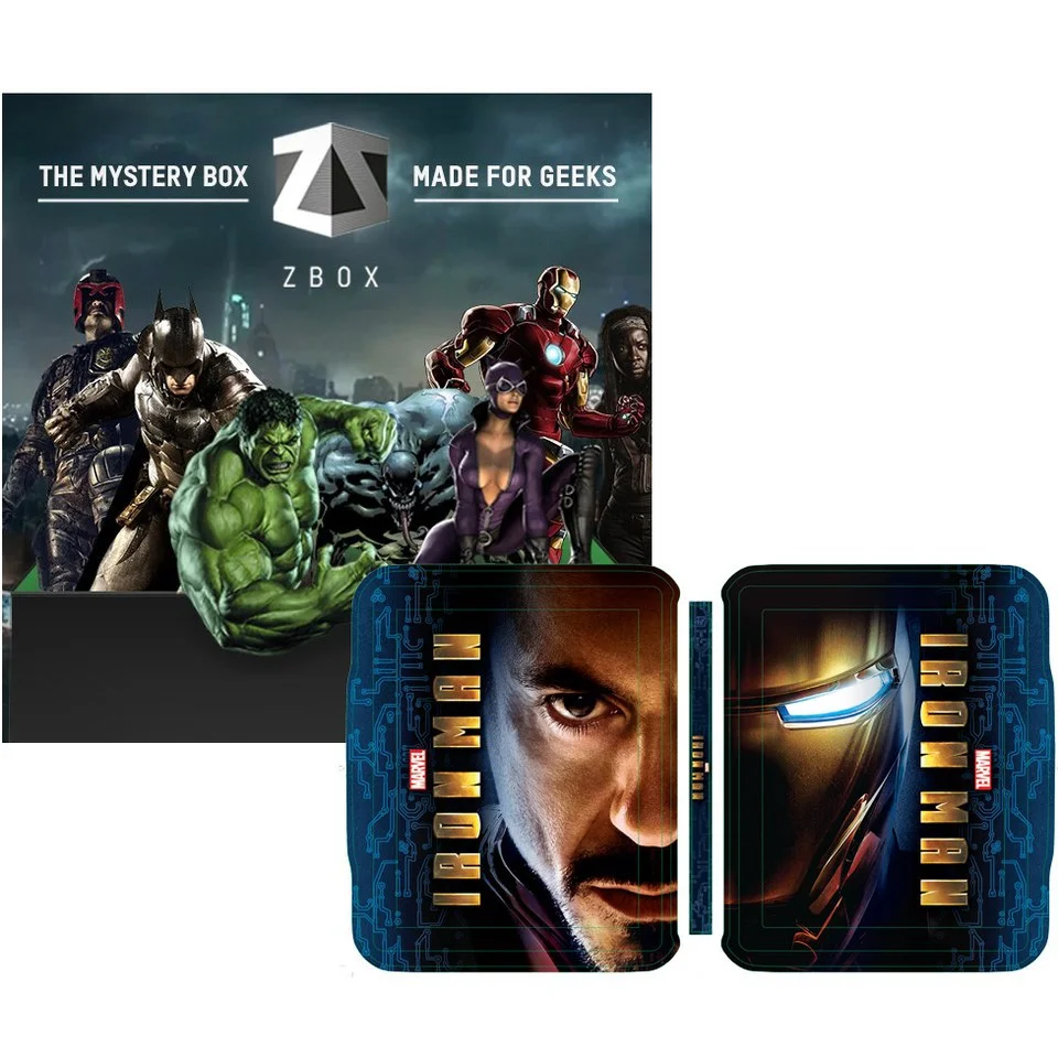 Heroes & Villains ZBOX with exclusive Iron Man Limited Exclusive Lenticular Steelbook Bild 1