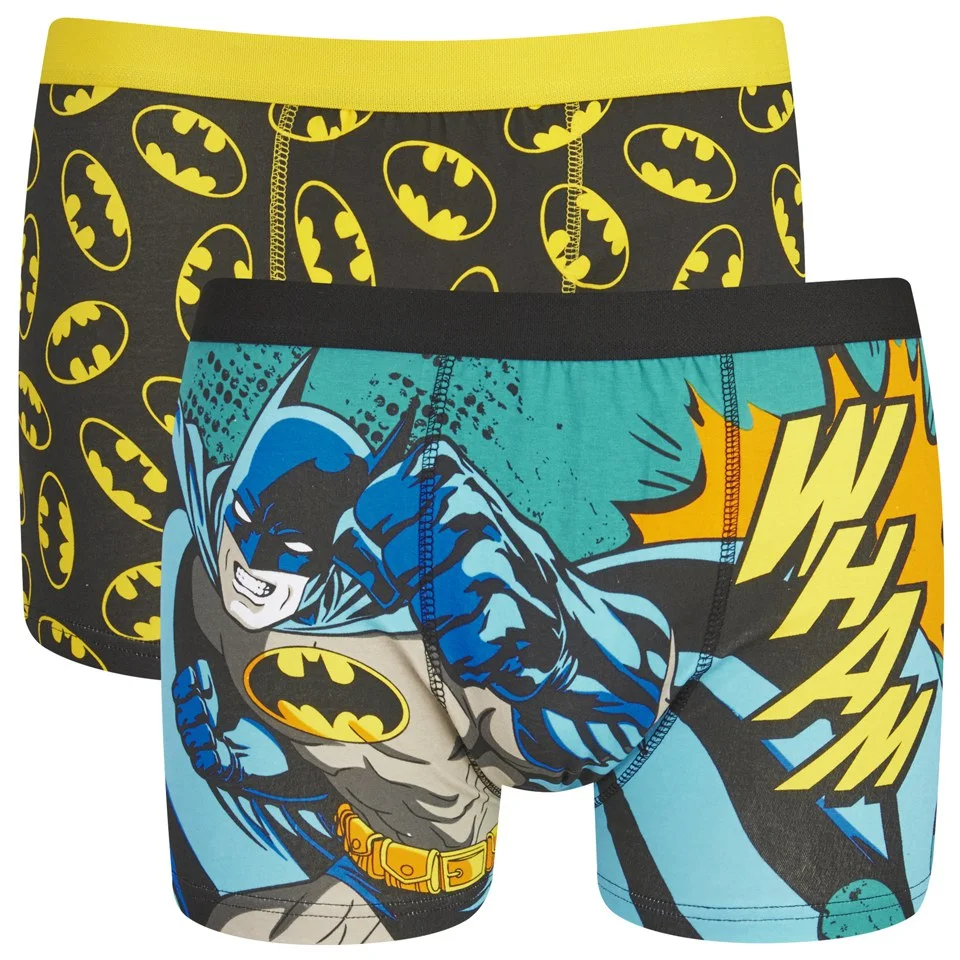 Batman Men's 2 Pack All Over Print Boxers - Blue - S - Blau Bild 1