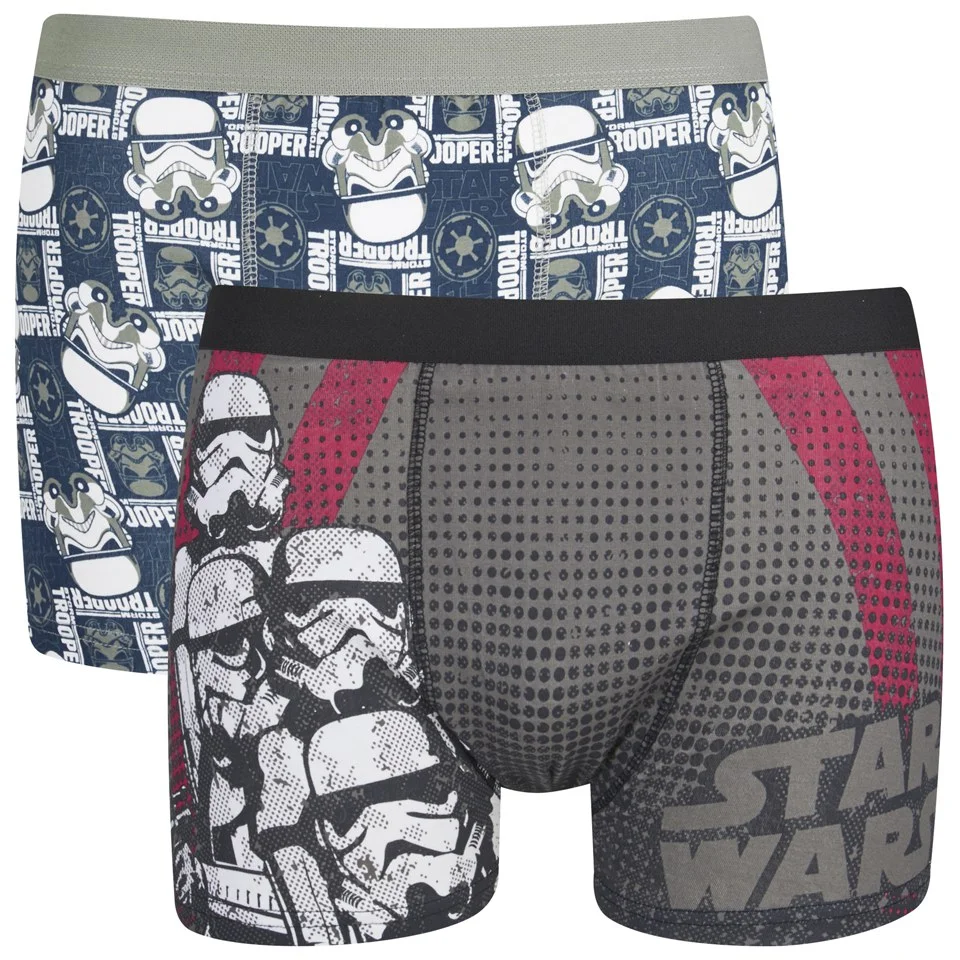 Star Wars Men's 2 Pack Stormtrooper Boxers - Black - S - Schwarz Bild 1