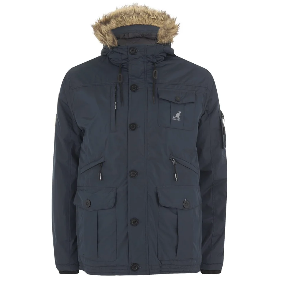 Kangol Men's Hemlock Ripstop Parka - Navy - S - Blau Bild 1