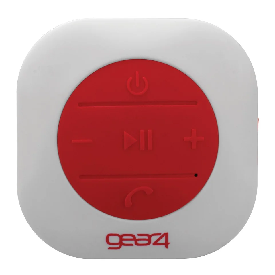 GEAR4 ShowerParty Waterproof Bluetooth Speaker - Red Bild 1