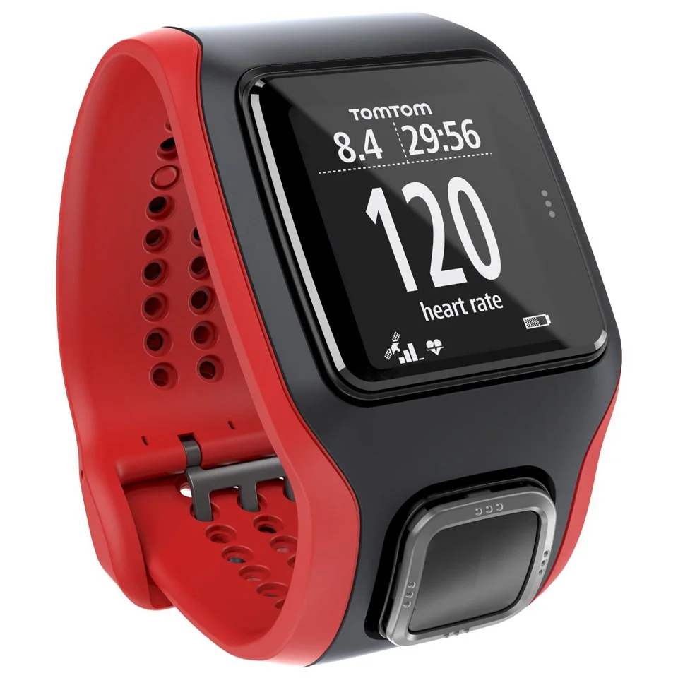 TomTom Runner Cardio GPS Watch - Black/Red Bild 1