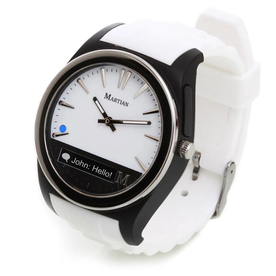 Martian Notifier Smart Watch (Kompatibel mit IOS und Android) - Weiβ Bild 1