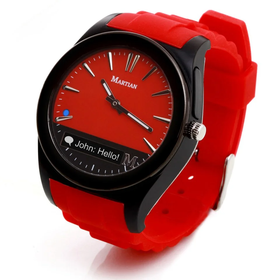 Martian Notifier Smart Watch (Kompatibel mit IOS und Android) - Rot Bild 1